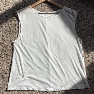 LACAUSA White Uniform Tank Top